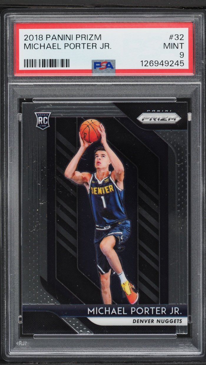 2018 Panini Prizm Michael Porter Jr. ROOKIE #32 PSA 9 MINT