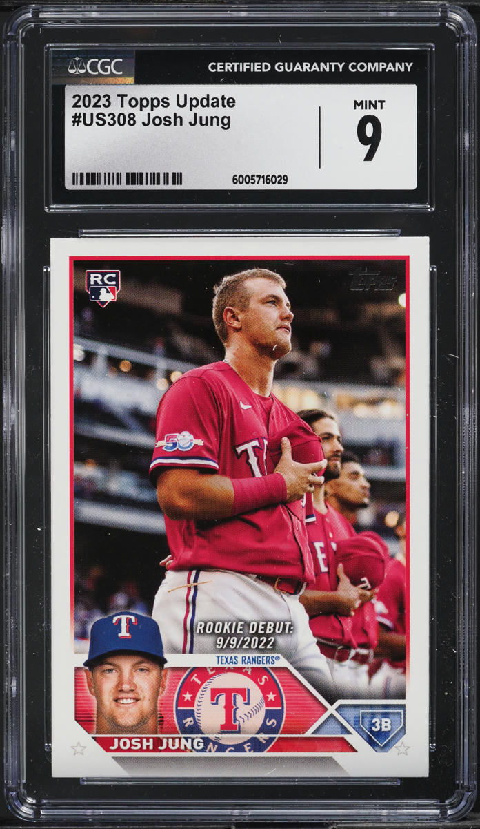 2023 Topps Update Josh Jung ROOKIE #US308 CGC 9 MINT