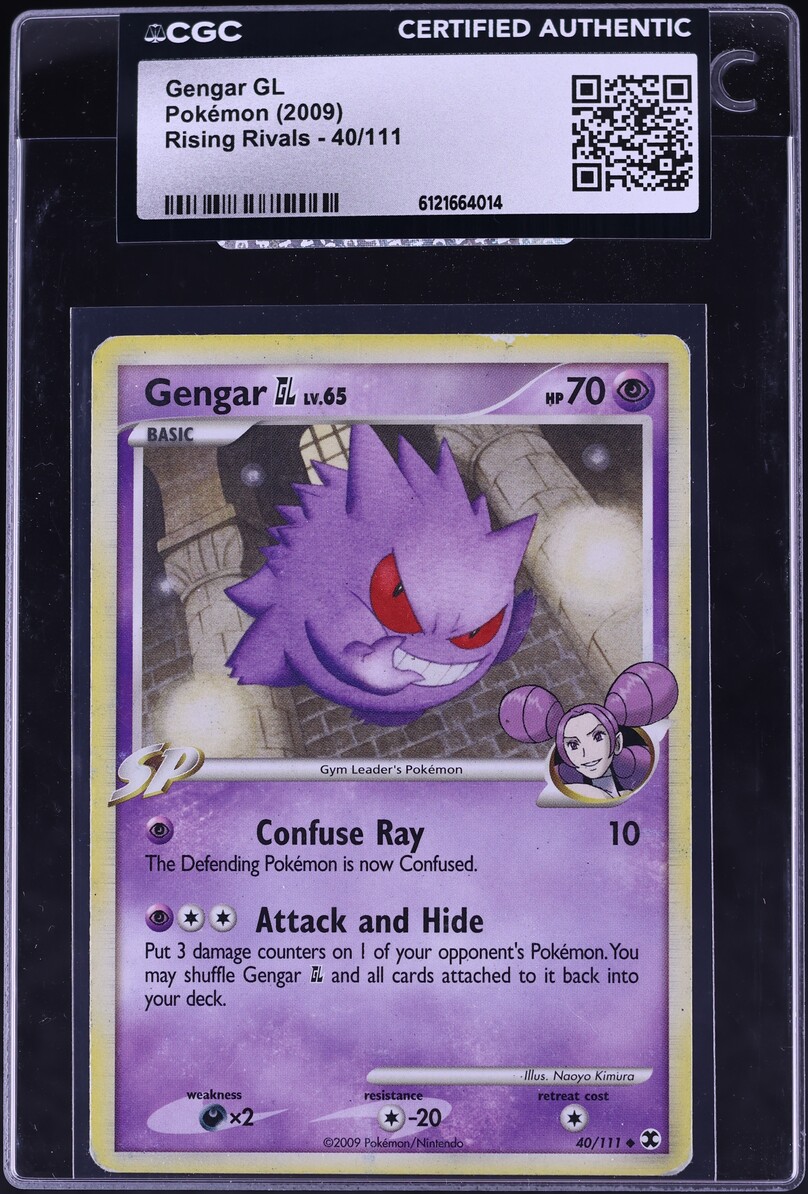 2009 Pokemon Platinum Rising Rivals Gengar GL #40 CGC AUTH