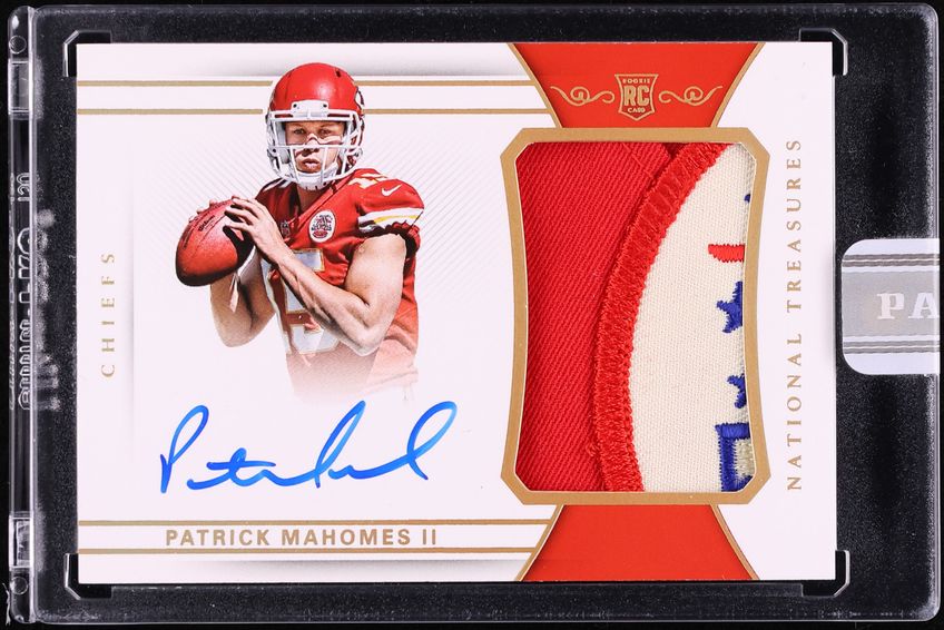 2017 National Treasures White Box Patrick Mahomes II ROOKIE LOGO PATCH ...