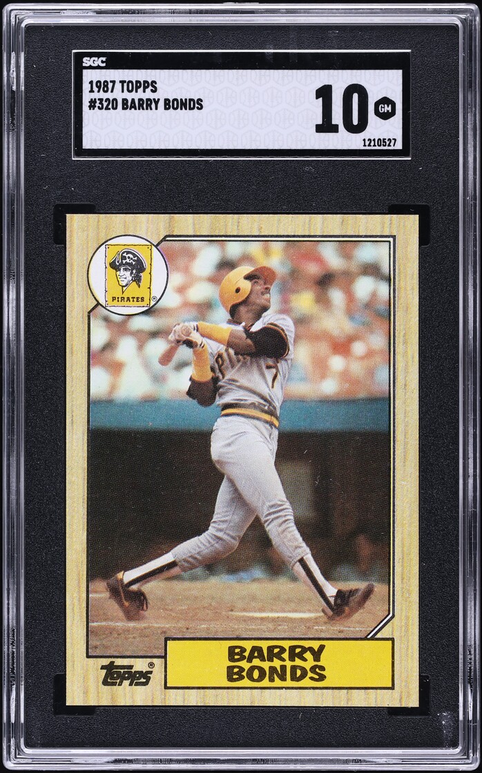 1987 Topps Barry Bonds ROOKIE #320 SGC 10 GEM MINT