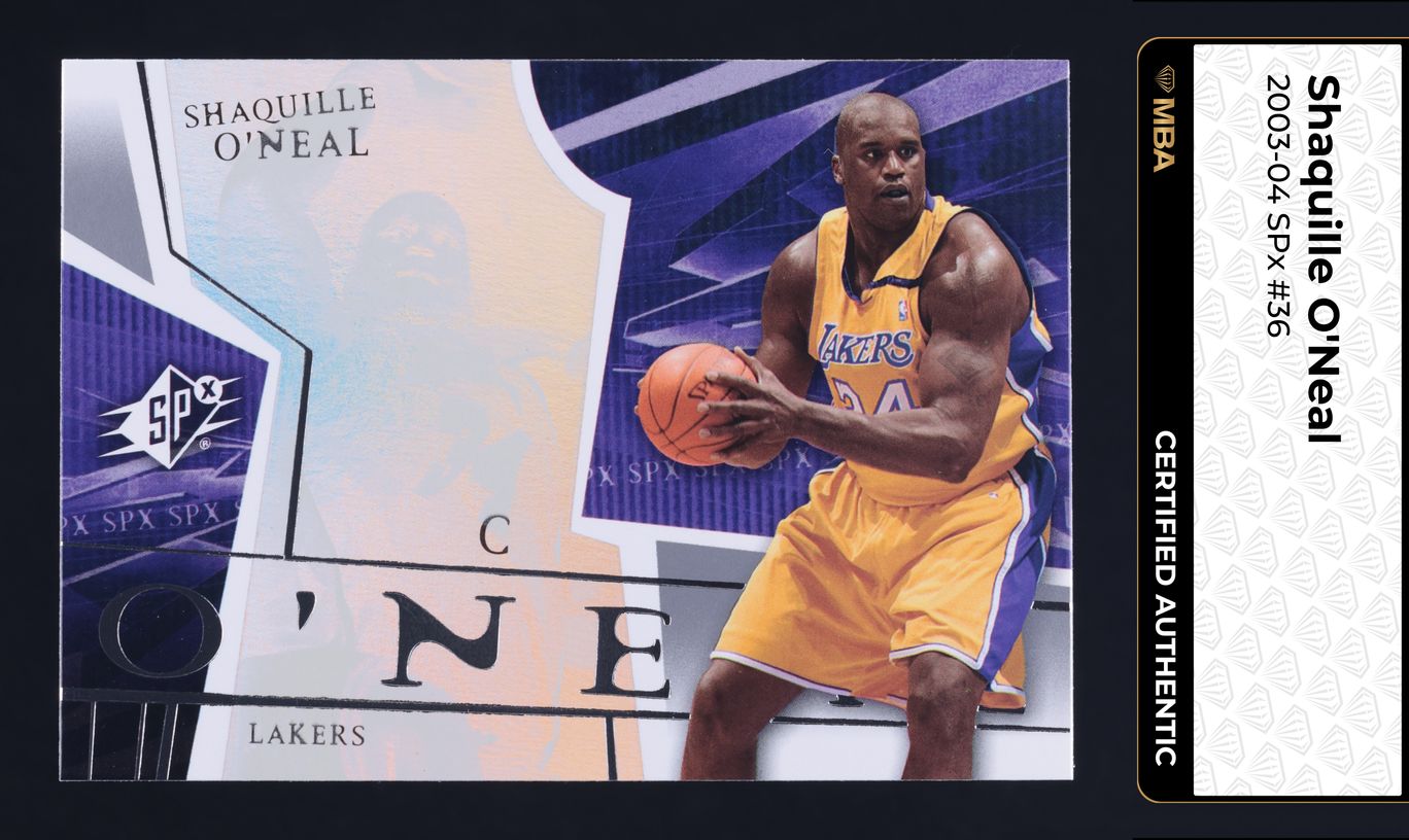 2003 SPx Basketball Shaquille O'Neal #36 MBA AUTH