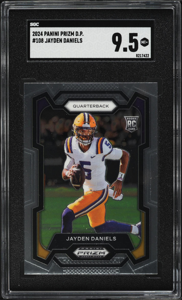 2024 Panini Prizm Draft Jayden Daniels ROOKIE #108 SGC 9.5 MINT+