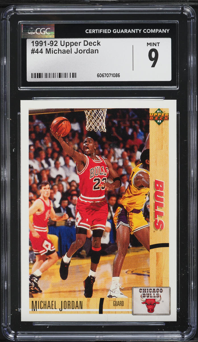 1991 Upper Deck Basketball Michael Jordan #44 CGC 9 MINT