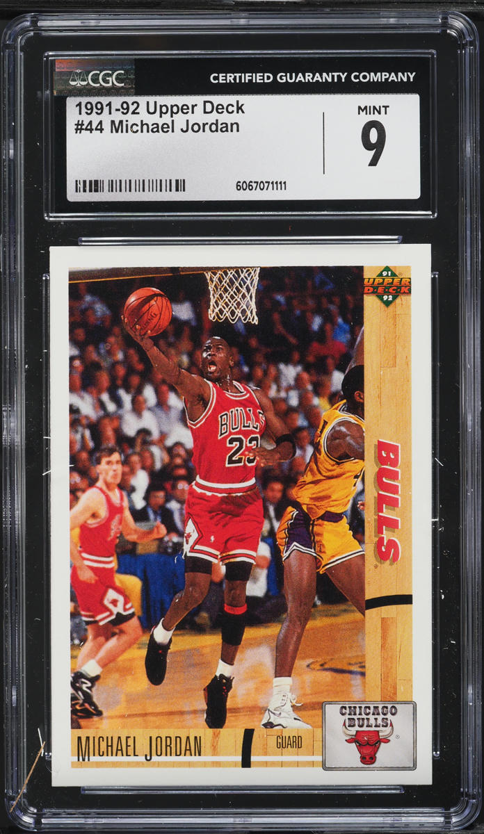 1991 Upper Deck Basketball Michael Jordan #44 CGC 9 MINT