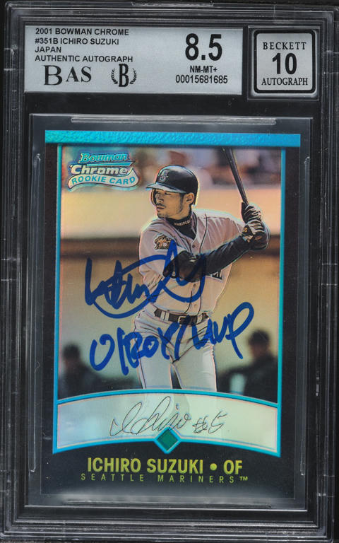 2001 Topps Chrome Traded Retrofractor Ichiro Suzuki ROOKIE #T266