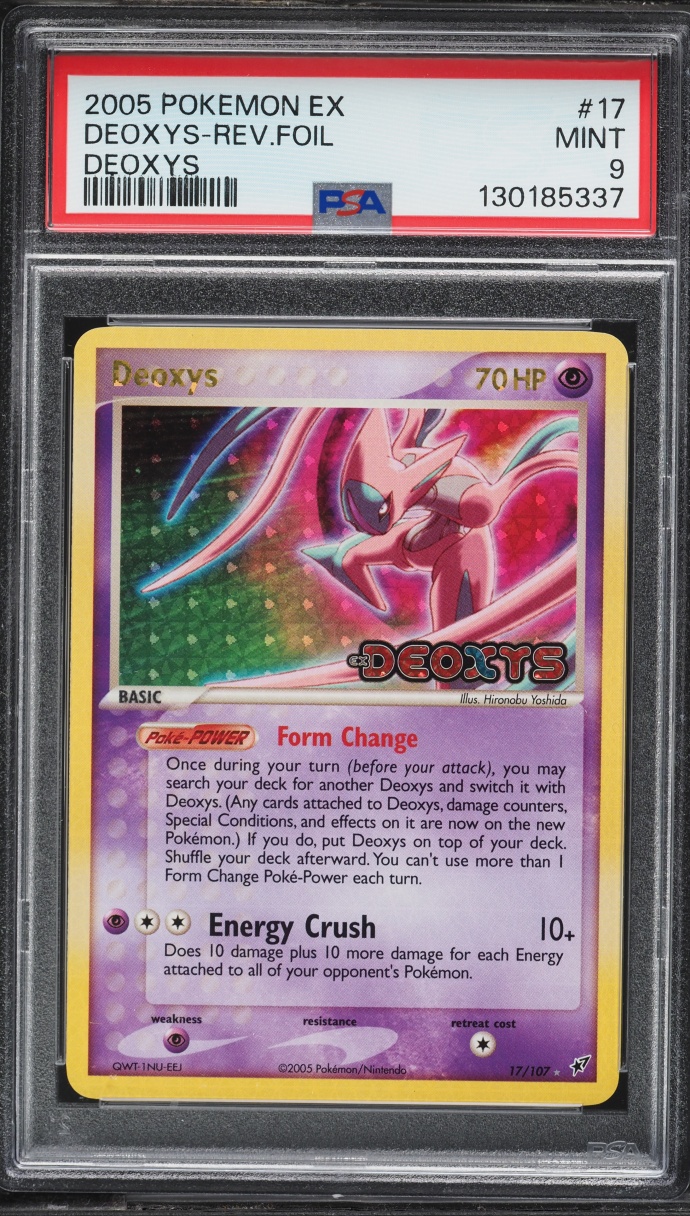 2005 Pokemon EX Deoxys Reverse Holo Deoxys #17 PSA 9 MINT