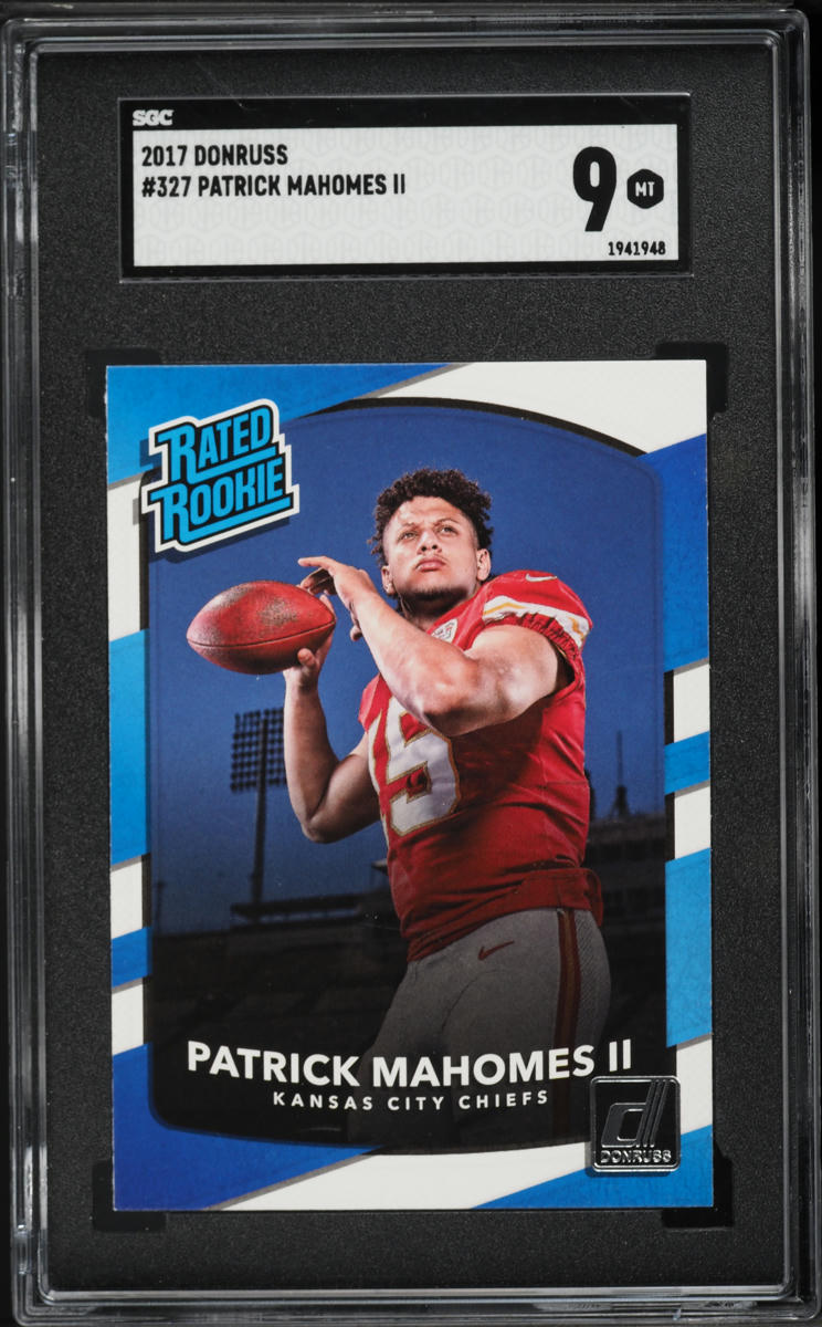 2017 Donruss Football Patrick Mahomes II ROOKIE #327 SGC 9 MINT