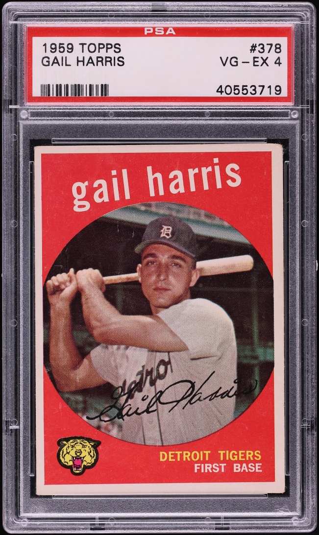 1959 Topps Gail Harris #378 PSA 4 VGEX