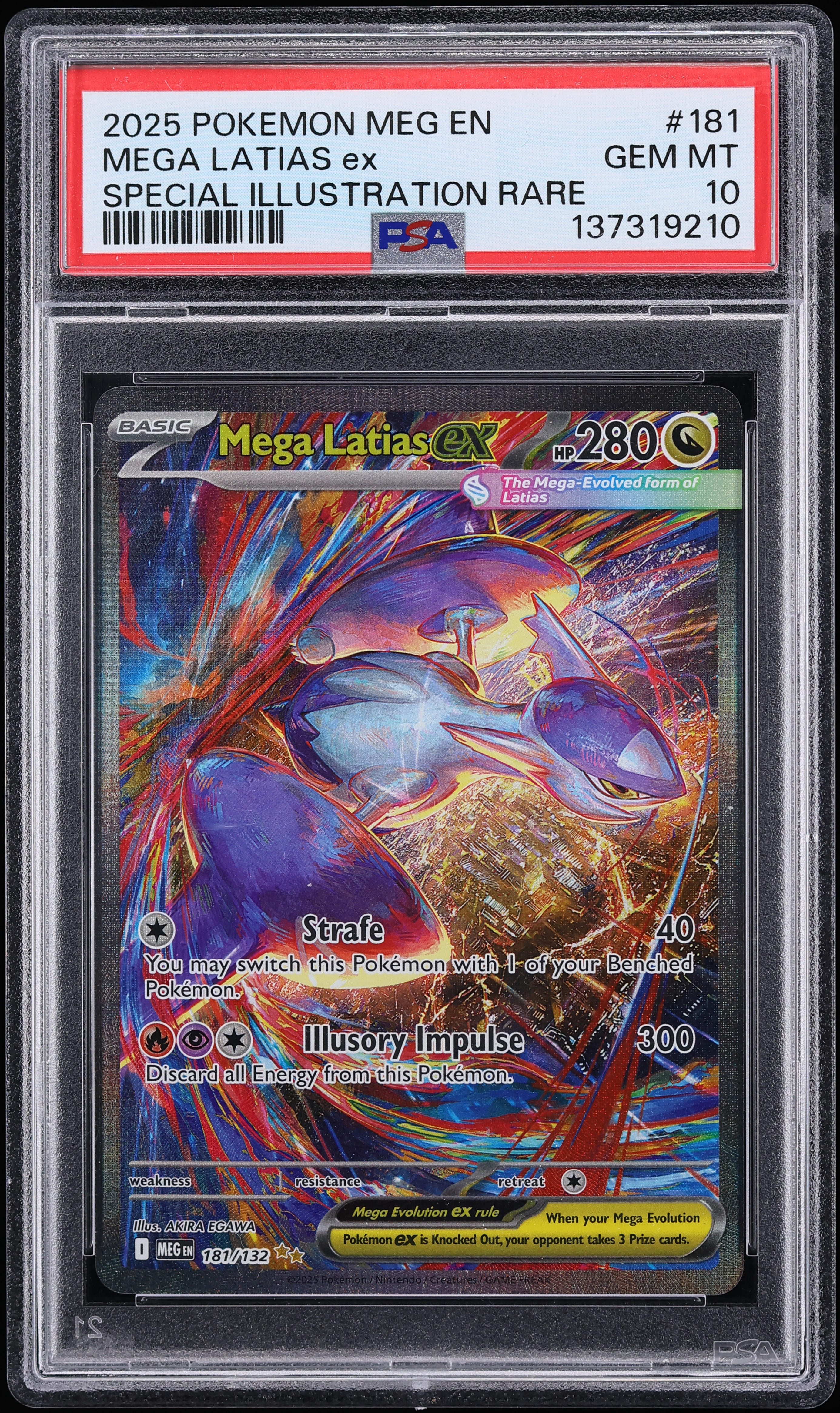 2025 Pokemon Mega Evolution SIR Mega Latias Ex #181 PSA 10 GEM MINT