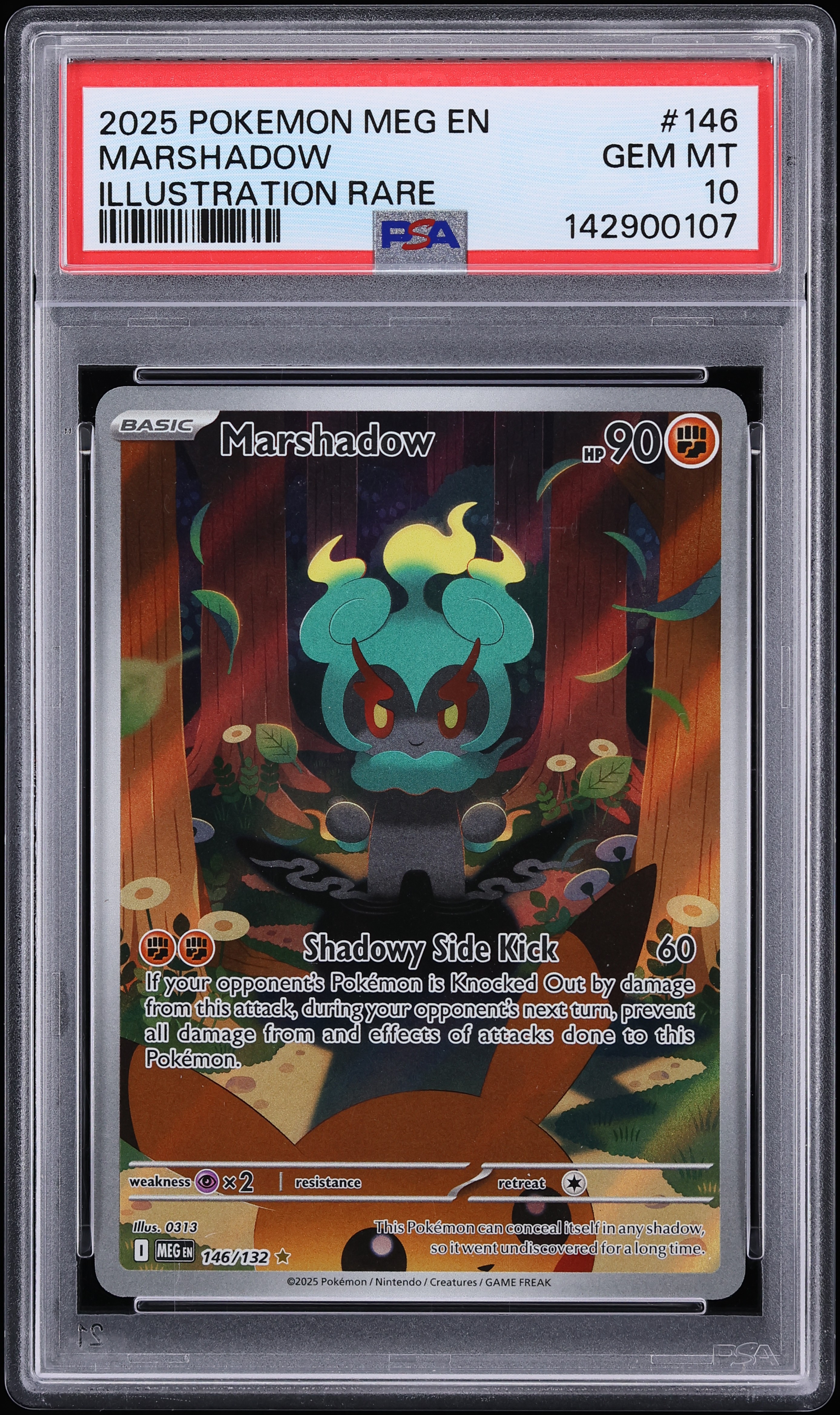 2025 Pokemon Mega Evolution IR Marshadow #146 PSA 10 GEM MINT
