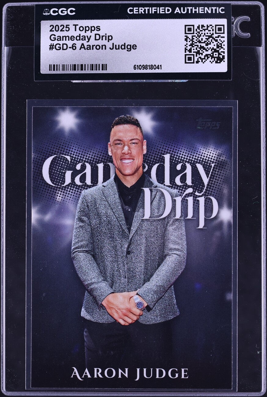 2025 Topps Gameday Drip Aaron Judge #GD-6 CGC AUTH