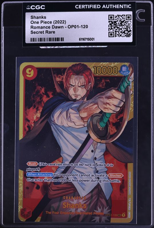 2025 One Piece Promo PSA Magazine Leader Shanks #OP09-001 CGC 10