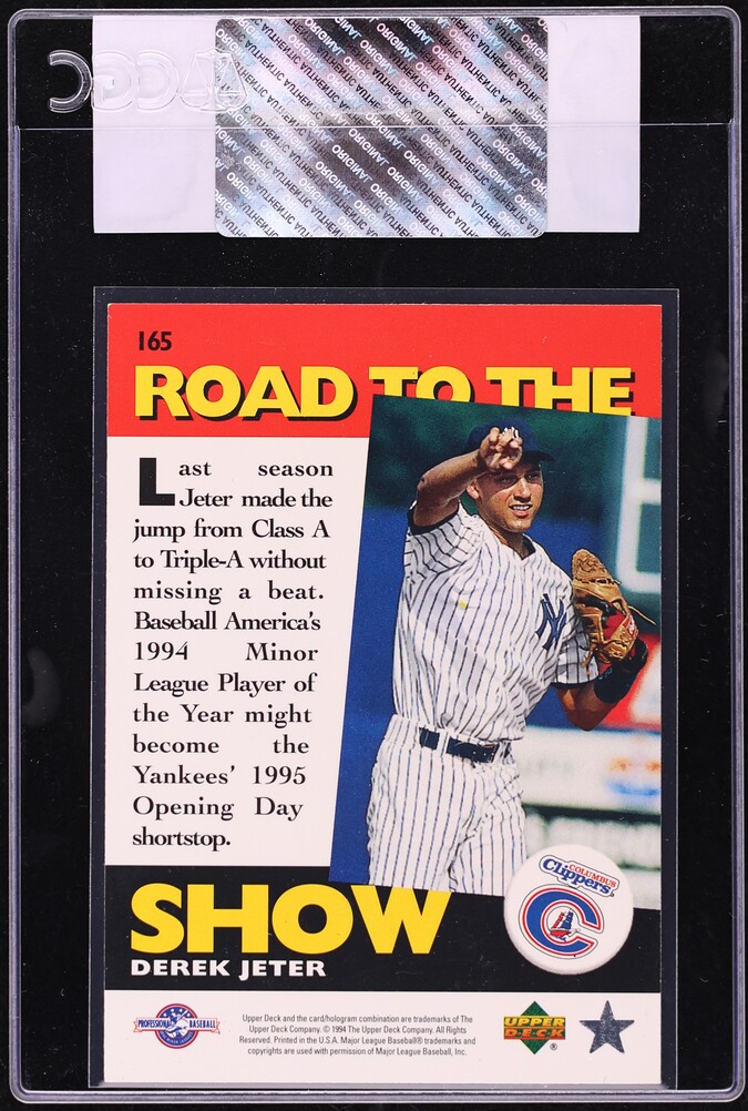 1995 Upper Deck Minors Derek Jeter ROOKIE #165 CGC AUTH
