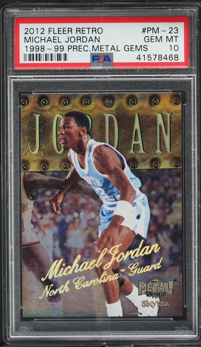 2012 Fleer Retro '98 Precious Metal Gems PMG Michael Jordan /50 #98PM-23 PSA 10