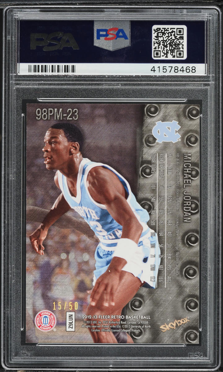 2012 Fleer Retro '98 Precious Metal Gems PMG Michael Jordan /50 #98PM-23 PSA 10