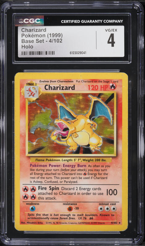 1997 Pokemon Japanese Topsun Blue Back Charizard #6 PSA 9 MINT on