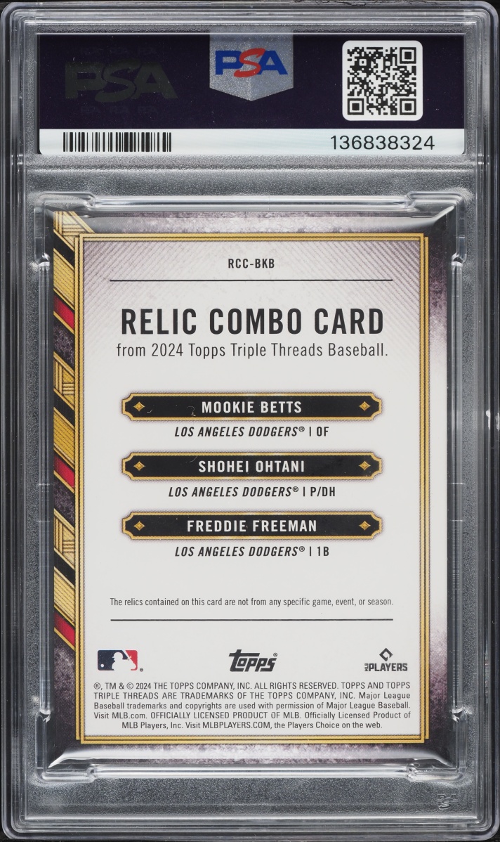 2024 Topps Triple Threads Mookie Betts Shohei Ohtani Freddie Freeman ...