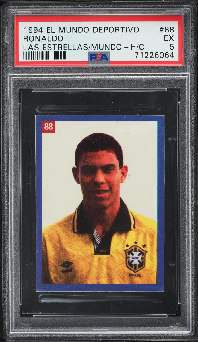1994 El Mundo Deportivo Las Estrellas Del Mundo Ronaldo ROOKIE #88 PSA 5 EX