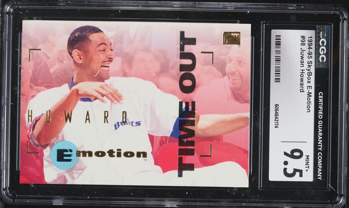 1994 Skybox E-Motion Juwan Howard ROOKIE #98 CGC 9.5 MINT+