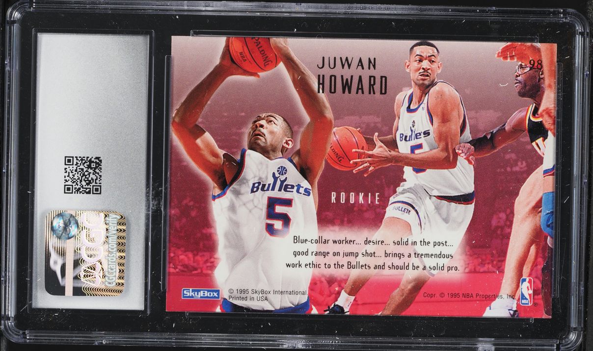 1994 Skybox E-Motion Juwan Howard ROOKIE #98 CGC 9.5 MINT+