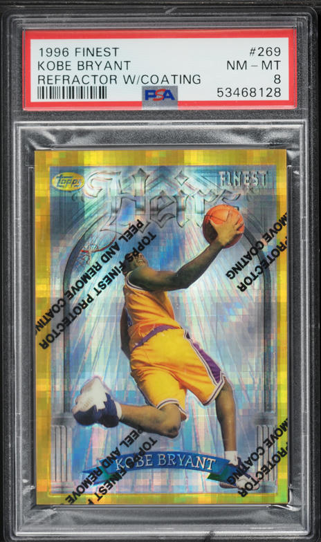 1996 Finest w/ Coating Kobe Bryant ROOKIE #74 PSA 9 MINT on