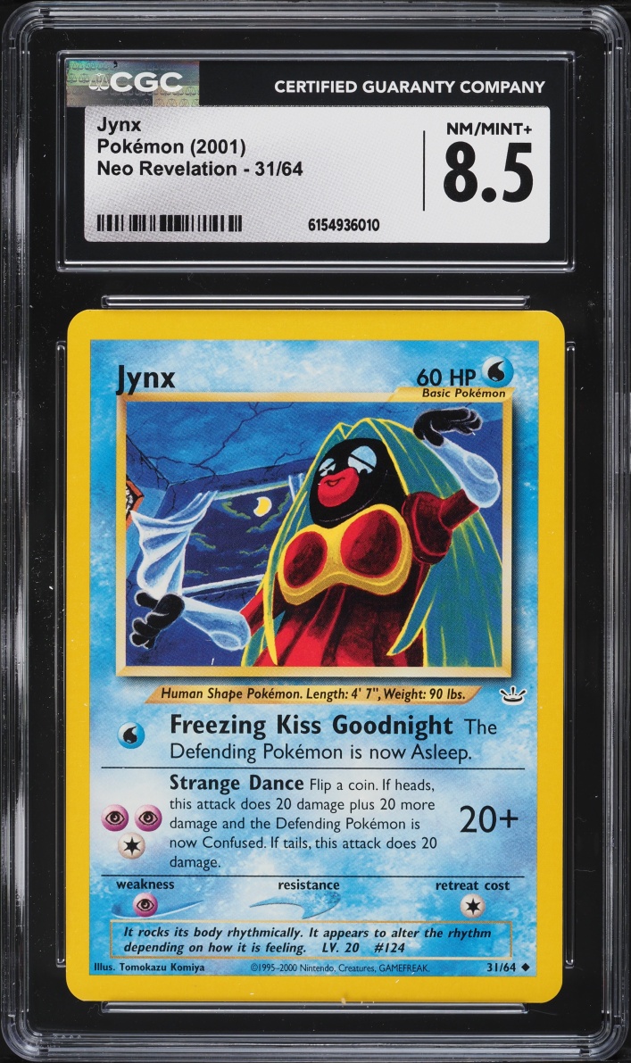 2001 Pokemon Neo Revelation Jynx #31 CGC 8.5 NM-MT+