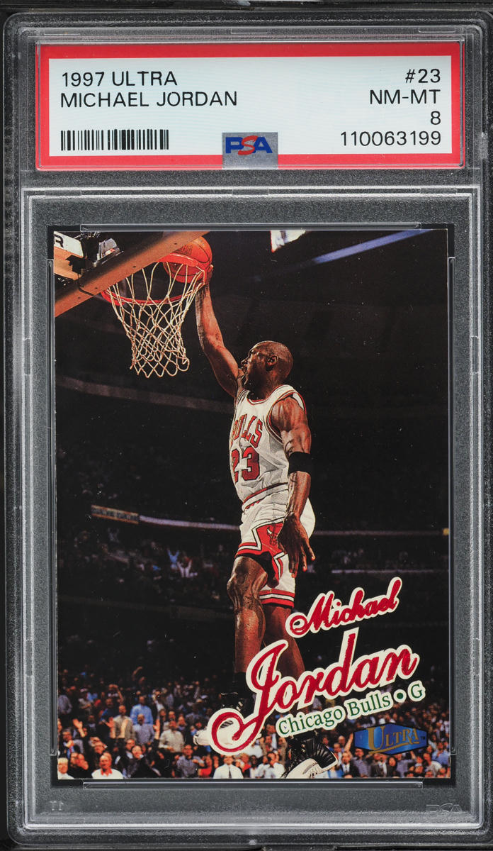 1997 Ultra Basketball Michael Jordan #23 PSA 8 NM-MT