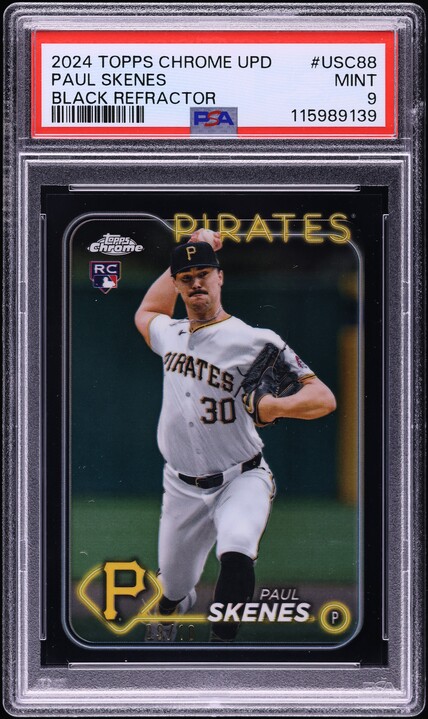 ケビン デブルイネ Topps Chrome リフラクター PSA 10 PSA 10 PAUL SKENES AUTO 2024 TOPPS CHROME UPDATE AQUA