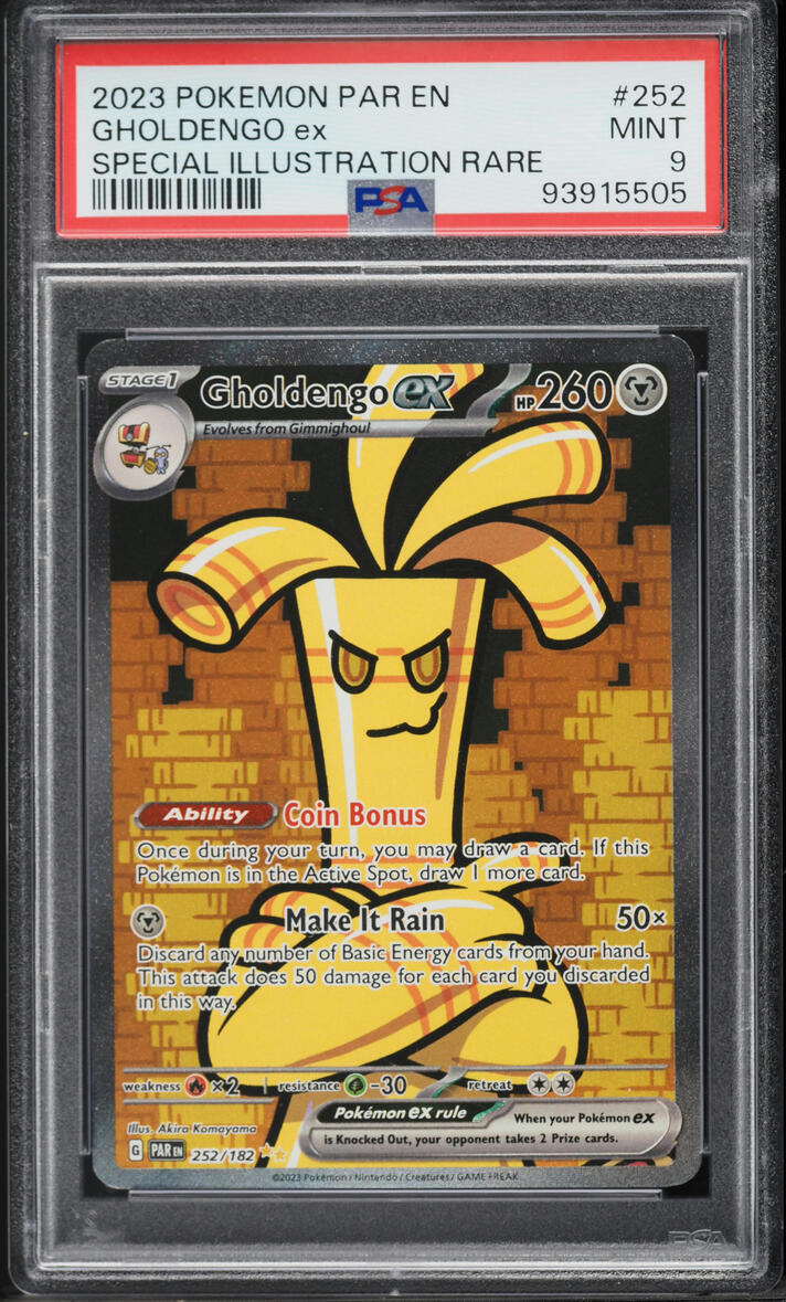 2023 Pokemon Scarlet & Violet Paradox Rift SIR Gholdengo EX #252 PSA 9 MINT