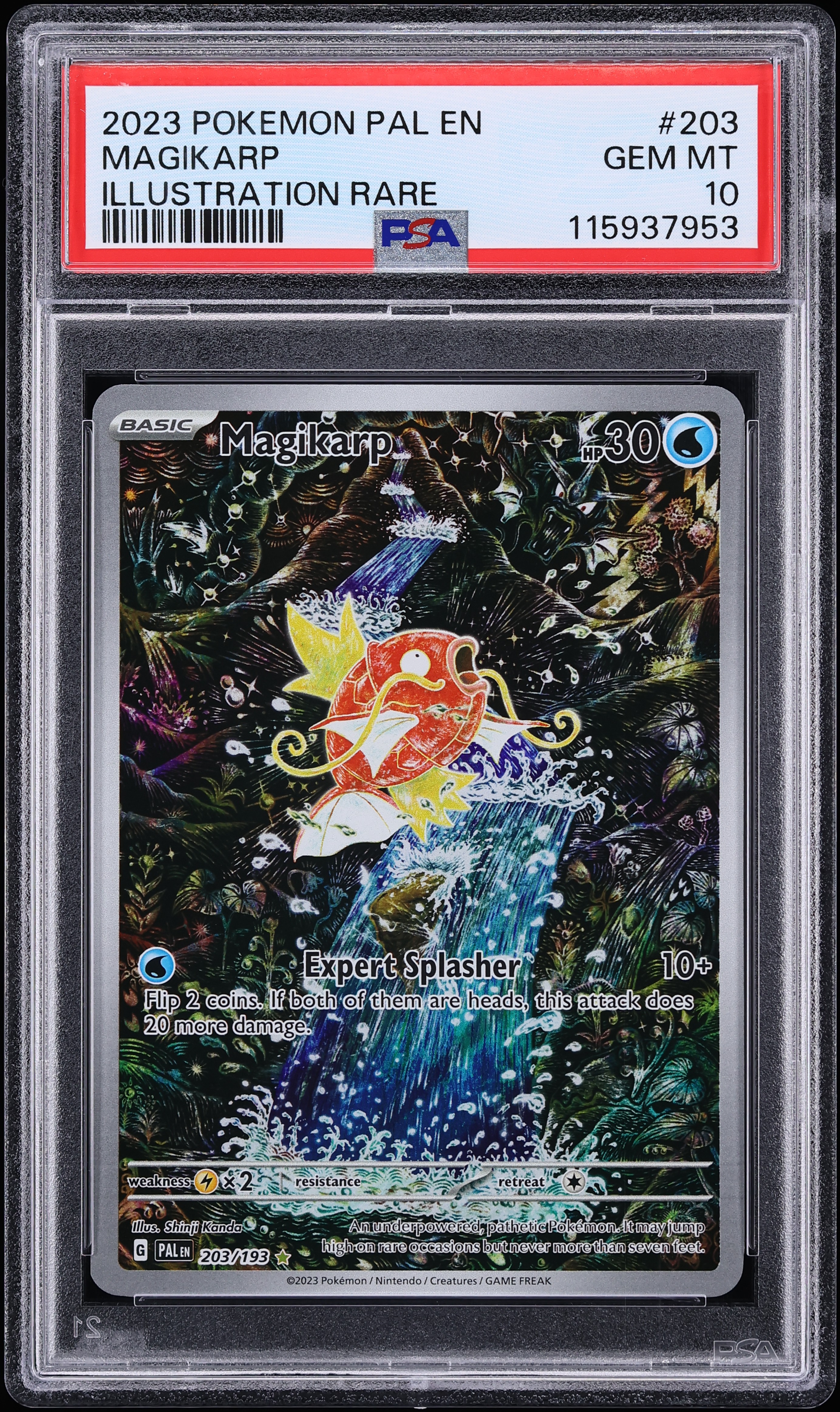 2023 Pokemon Scarlet & Violet Paldea Evolved IR Magikarp #203 PSA 10 GEM MINT