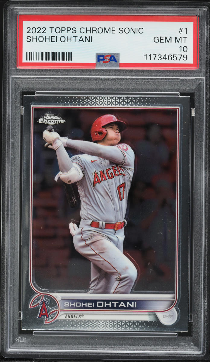 2022 Topps Chrome Sonic Shohei Ohtani #1 PSA 10 GEM MINT