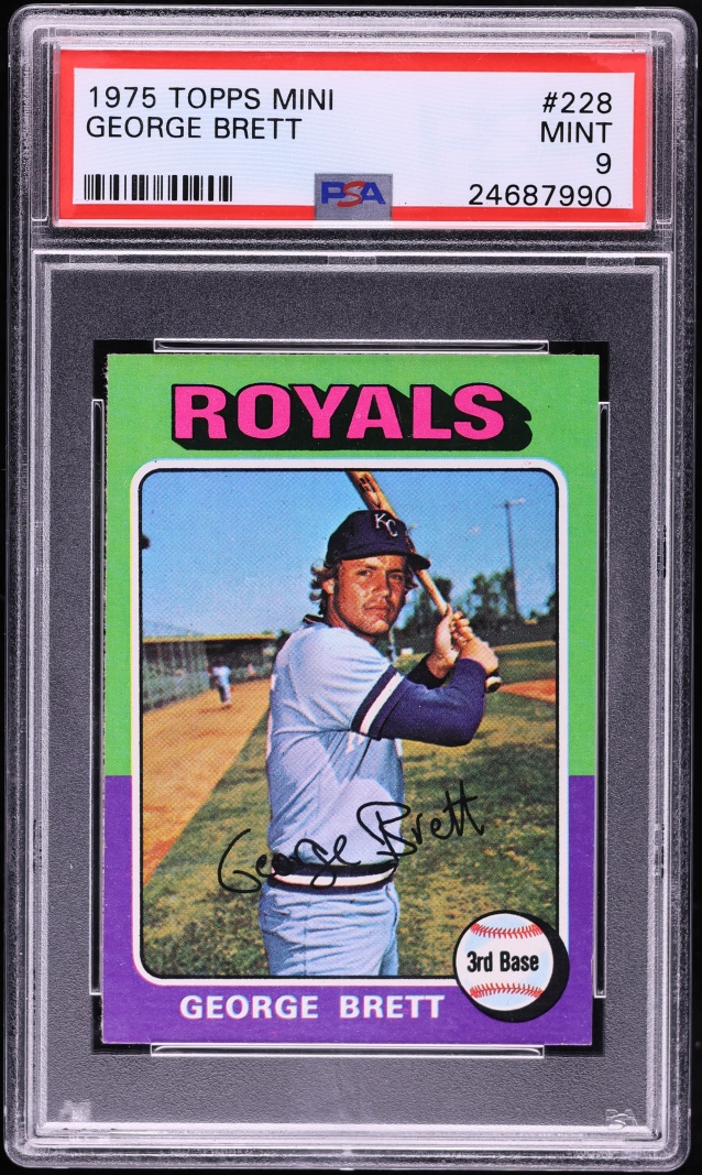 1975 Topps Mini George Brett #228 PSA 9 MINT