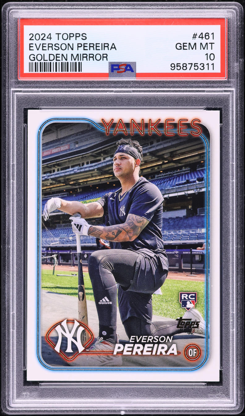 2024 Topps Golden Mirror Everson Pereira ROOKIE #461 PSA 10 GEM MINT