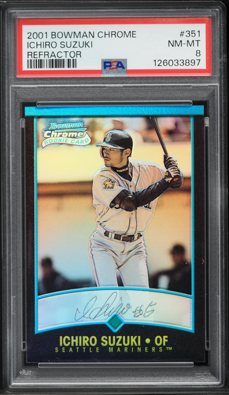 2001 Fleer Authority Diamond Cuts Bat Ichiro Suzuki ROOKIE PATCH