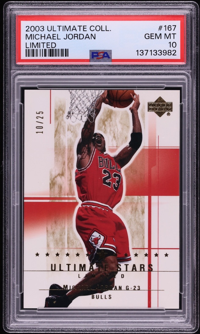 2003 Ultimate Collection Limited Michael Jordan /25 #167 PSA 10 GEM MINT