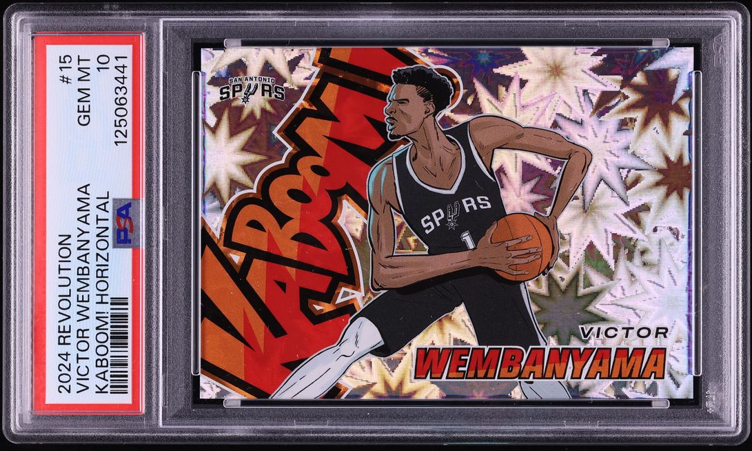 2024 Panini Revolution Kaboom! Horizontal Victor Wembanyama #15 PSA 10 GEM MINT