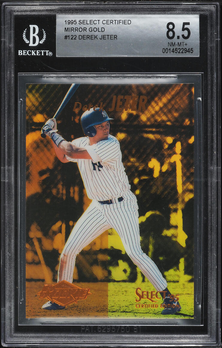1995 Select Certified Mirror Gold Derek Jeter ROOKIE #122 BGS 8.5 NM-MT+