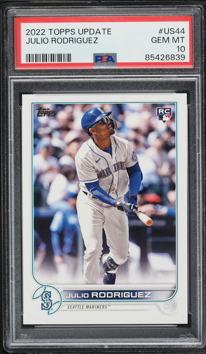 2022 Topps Update Julio Rodriguez ROOKIE #US44 PSA 10 GEM MINT