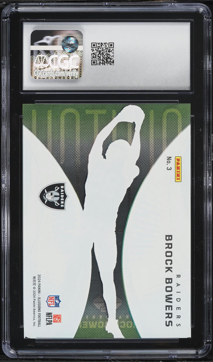 2024 Panini Illusions Clutch Brock Bowers ROOKIE #3 CGC 7.5 NRMT+