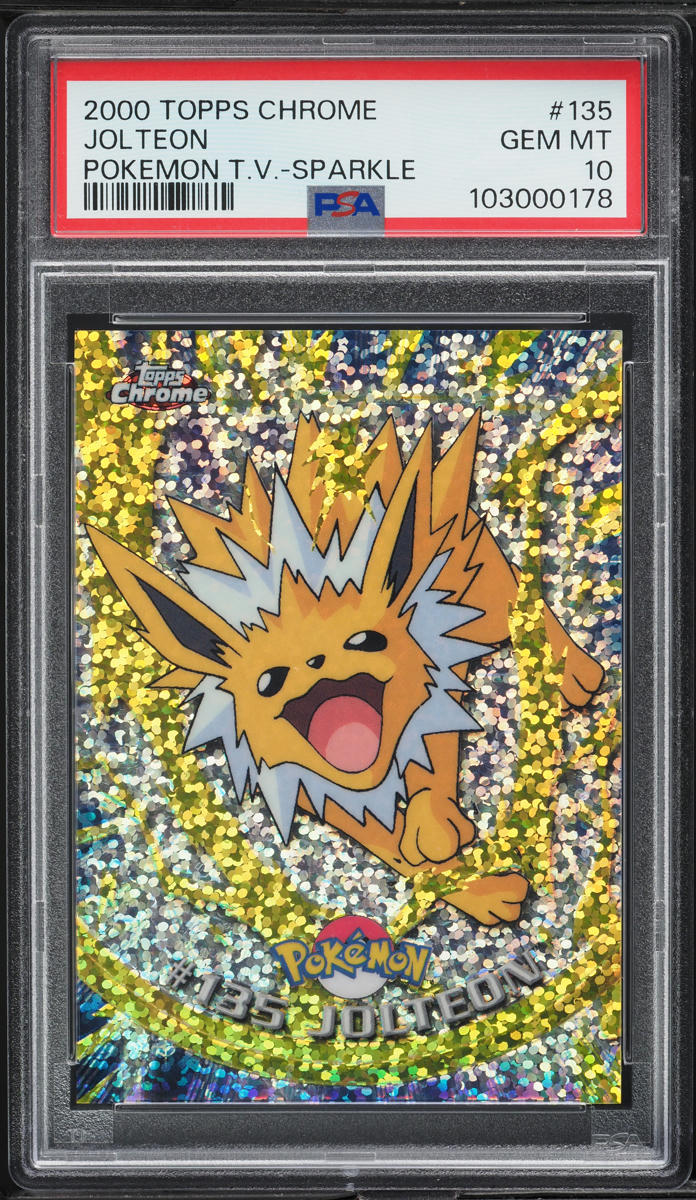 2000 Topps Chrome Pokemon Series 2 Sparkle Jolteon #135 PSA 10 GEM MINT