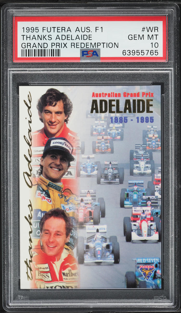 1995 Futera Australian F1 Grand Prix Redemption Thanks Adelaide /3000 PSA 10 GEM