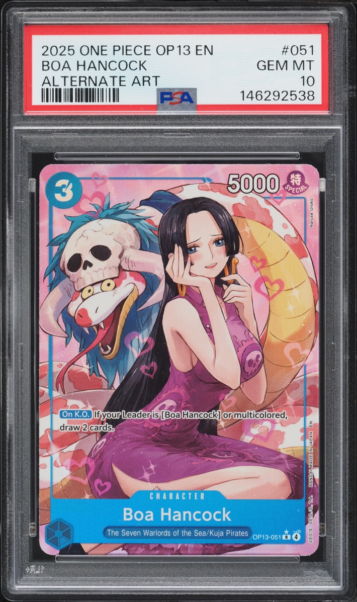 2025 One Piece Carrying On His Will Alt Art Boa Hancock # OP13-051 PSA 10 GEM MINT