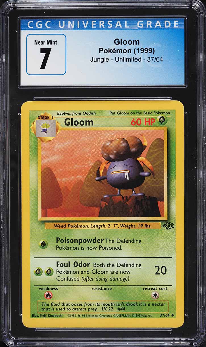 1999 Pokemon Jungle Gloom #37 CGC 7 NRMT