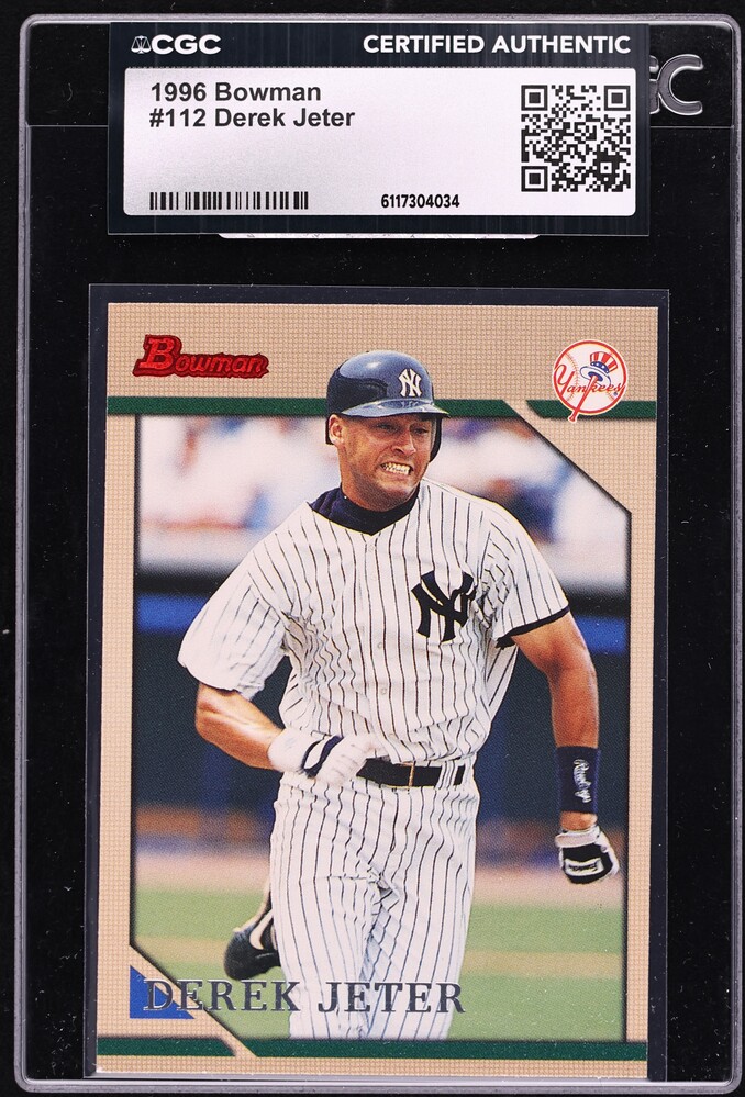 1996 Bowman Derek Jeter ROOKIE #112 CGC AUTH