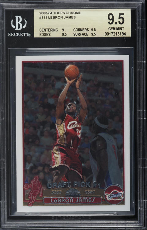 NBA カード Lebron James  Silver  BGS 9.5 NBA カード Lebron James Silver BGS 9.5