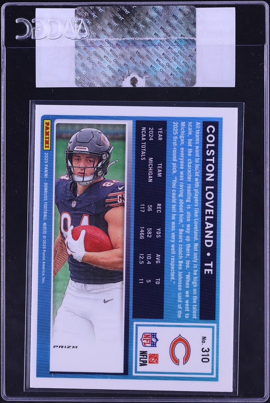 2025 Donruss Optic Preview Pink Colston Loveland ROOKIE #310 CGC AUTH