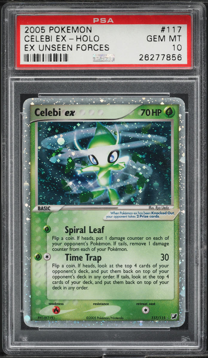 2005 Pokemon Ex Unseen Forces Holo Celebi ex #117 PSA 10 GEM MINT
