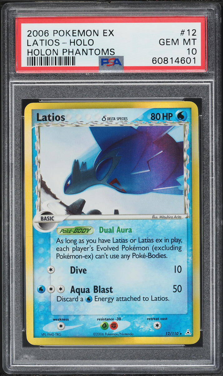2006 Pokemon EX Holon Phantoms Holo Latios #12 PSA 10 GEM MINT