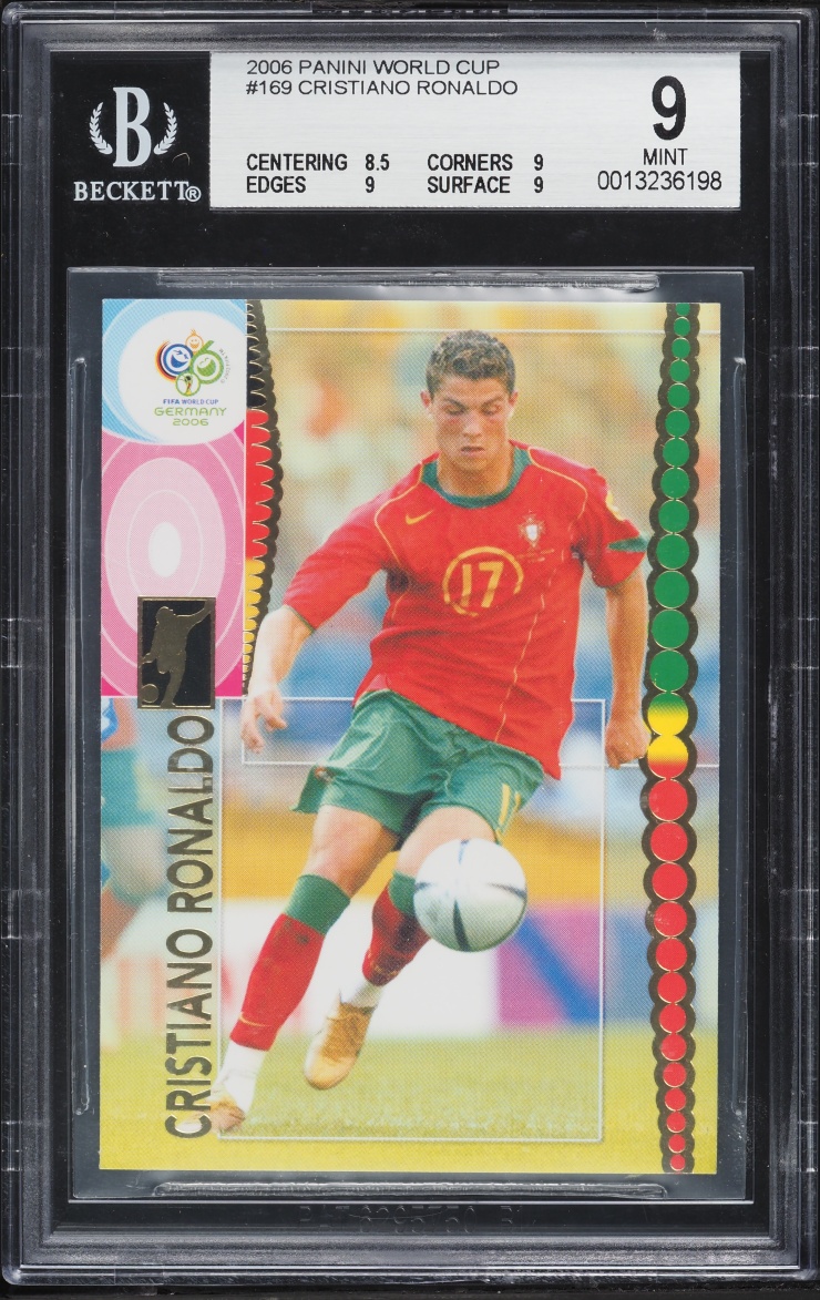 2006 Panini World Cup Germany Cristiano Ronaldo #169 BGS 9 MINT